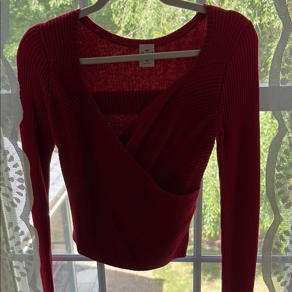 Hollister Red Sweater Blouse
